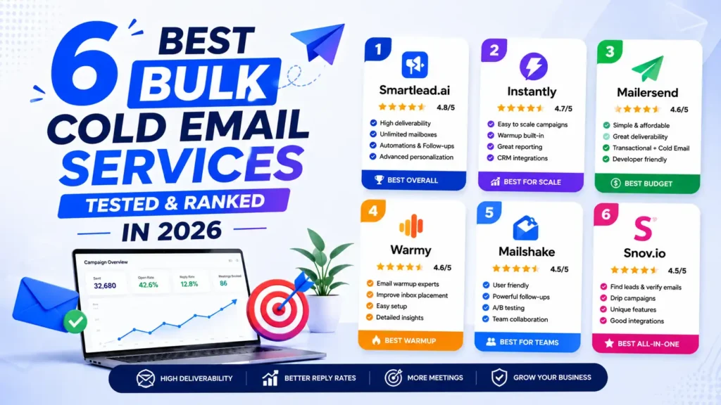 6 Best Bulk Cold Email Services Tested and Ranked in 2026