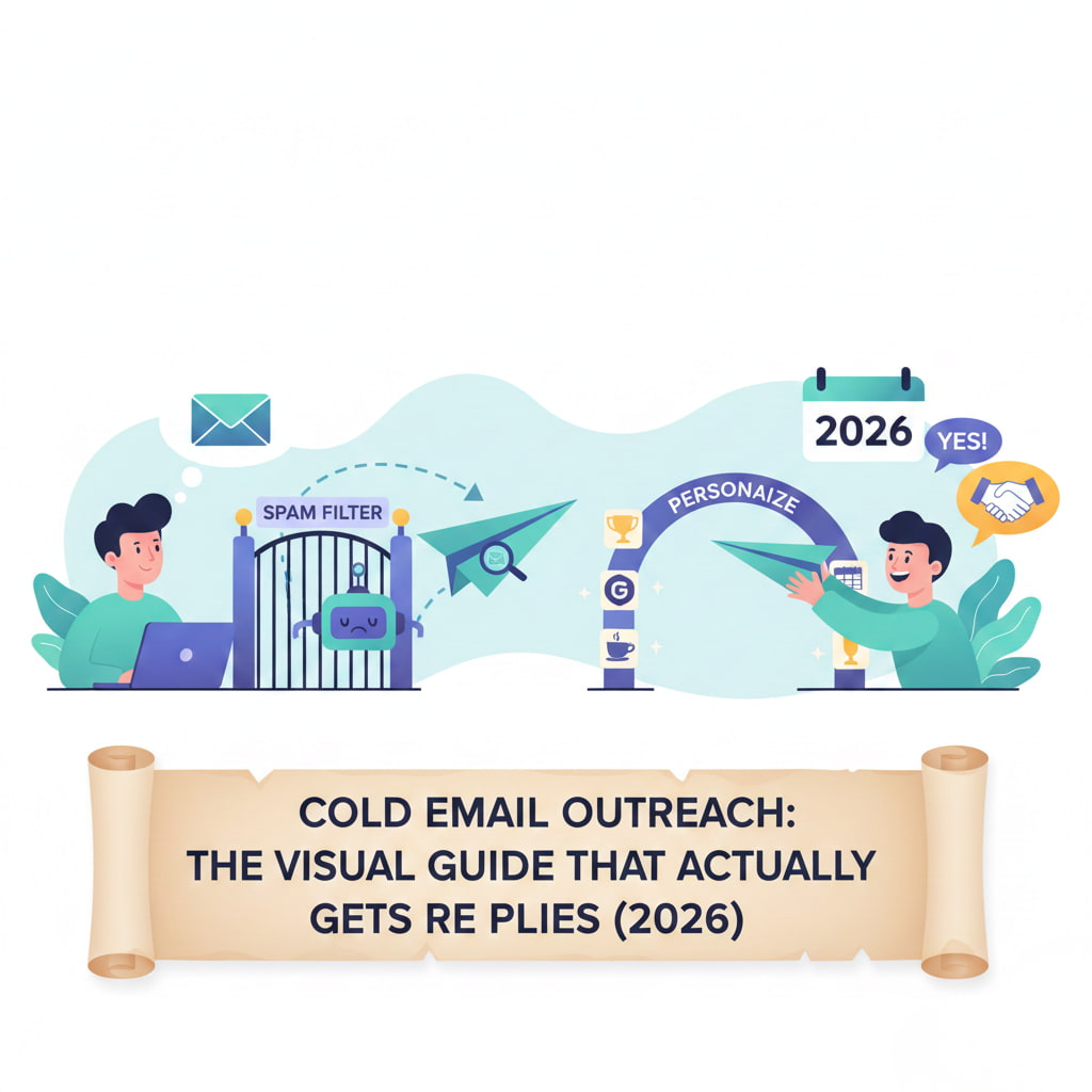 Cold Email Outreach Illustration: The Visual Guide That Actually Gets Replies (2026)
