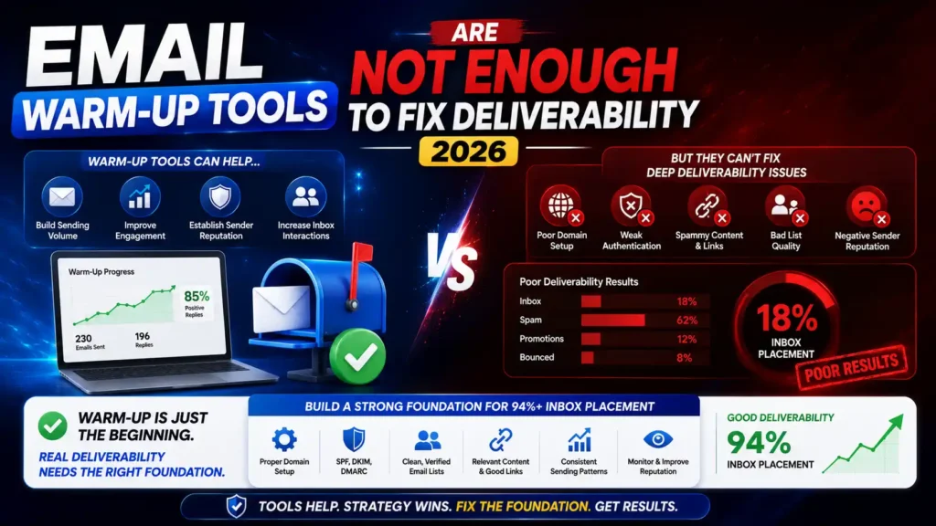 Email Warm-Up Tools Are Not Enough to Fix Deliverability 2026