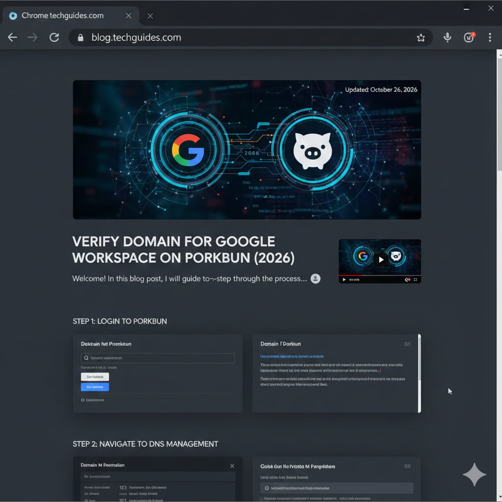 How to Verify Domain for Google Workspace on Porkbun (2026)