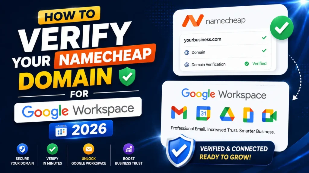 How to Verify Your Namecheap Domain for Google Workspace 2026