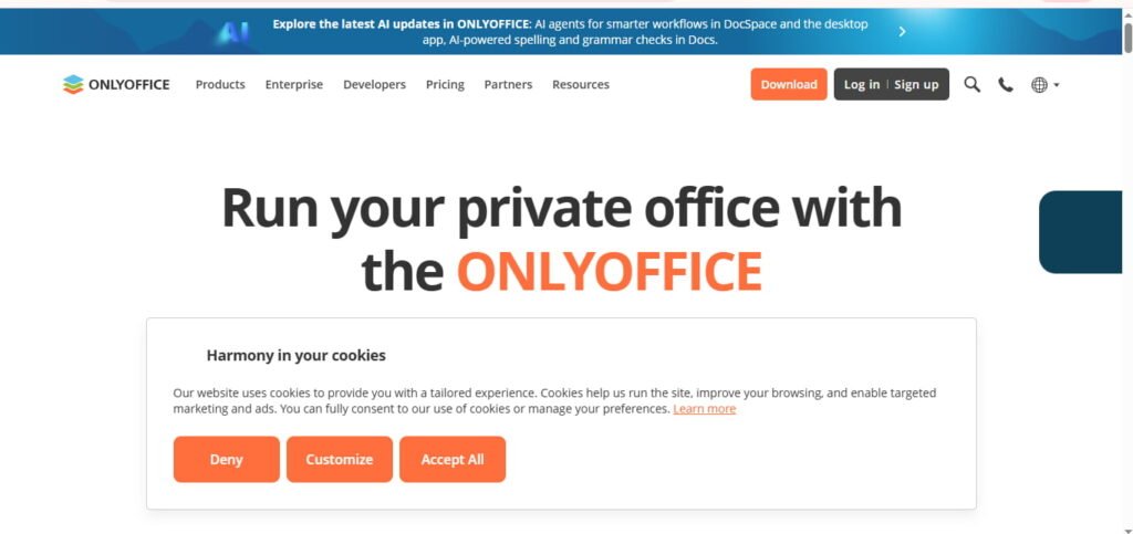 Best for Microsoft Office Compatibility: OnlyOffice