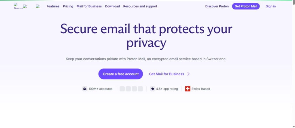 Proton Mail (Best Email-Focused Alternative)
