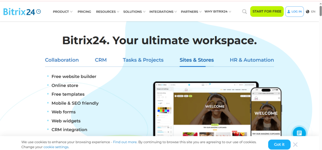 Bitrix24 (Best for Automation)