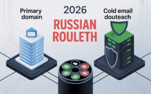Primary Domain vs Cold Email Domain in 2026: Why Your Business Email Is Playing Russian Roulette