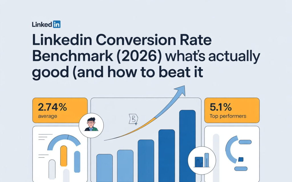 LinkedIn Conversion Rate Benchmark [2026]: What's Actually Good (And How to Beat It)