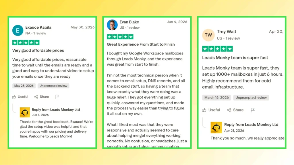 Leads Monky Trustpilot Reviews