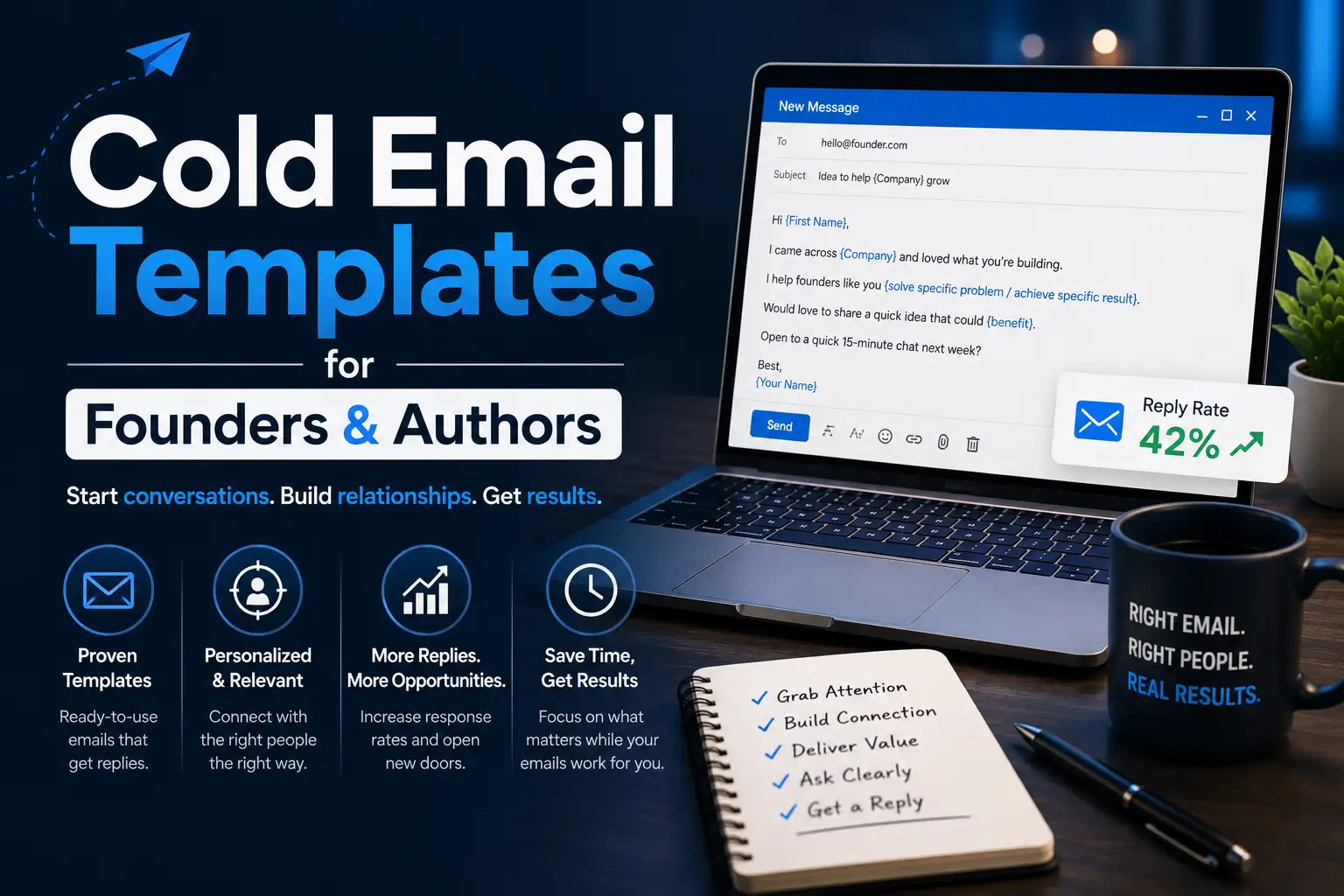 Cold Email Templates for Founders & Authors
