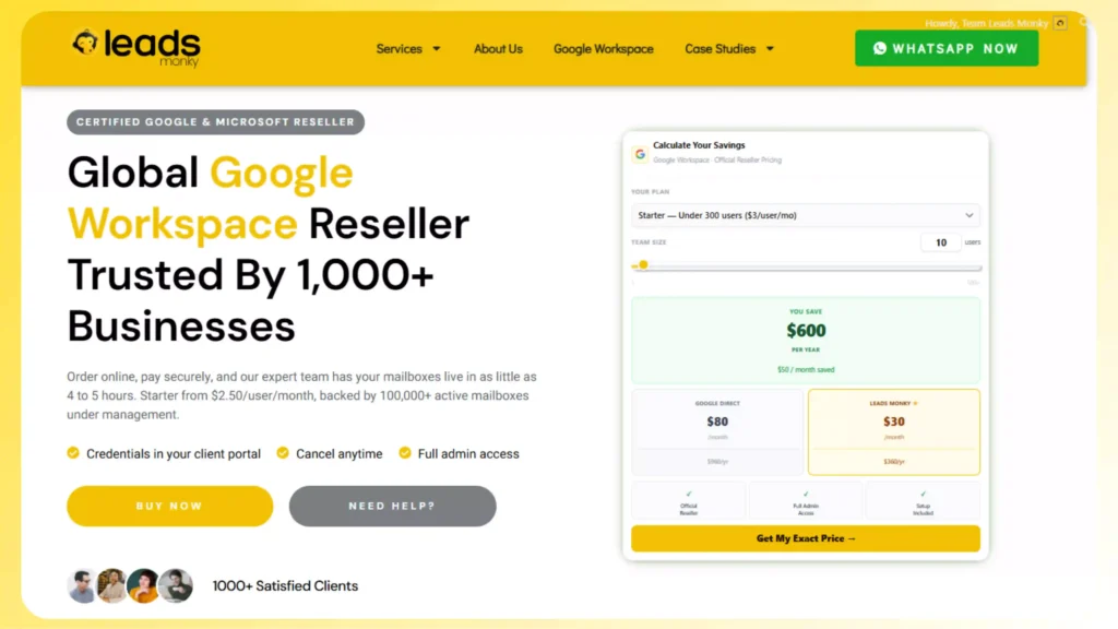 Leads monky Global Google Workspace Reseller