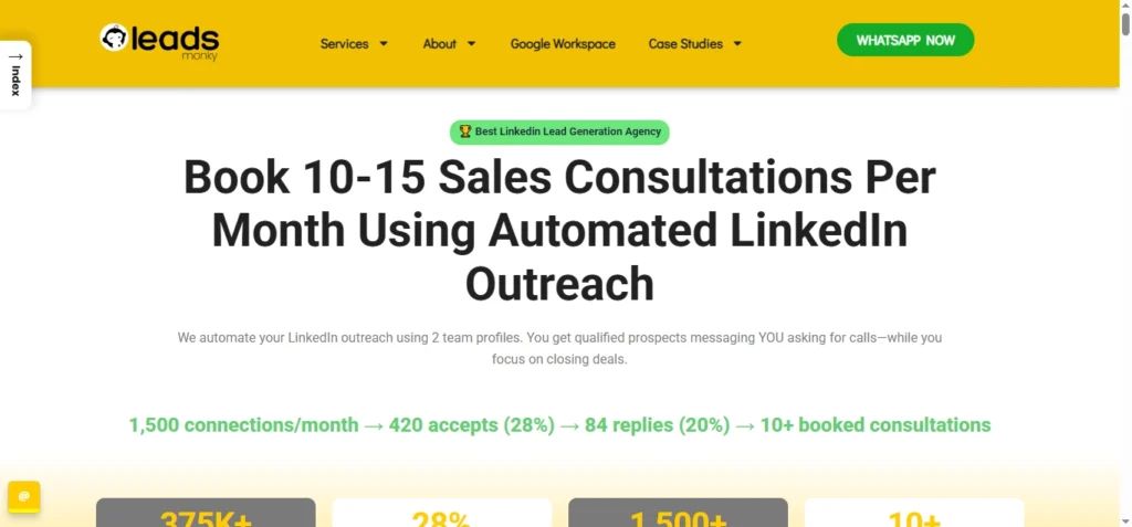 Leads Monky – Best for B2B Service Providers & Consultants