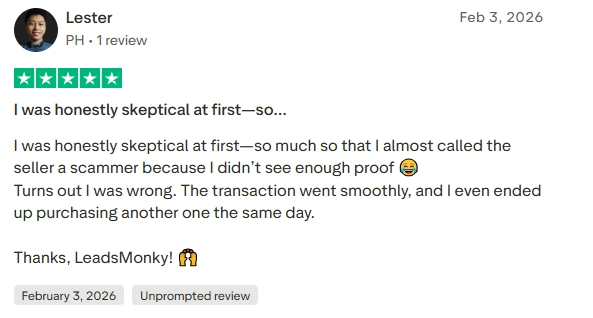 Leads Monky 5 star review