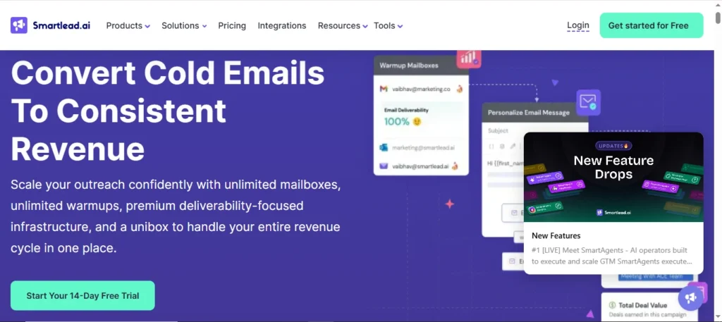 2. Smartlead.ai — Best for Agencies
