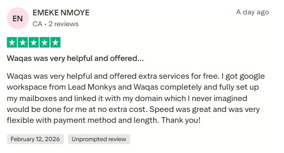 Leads Monky 5 star review