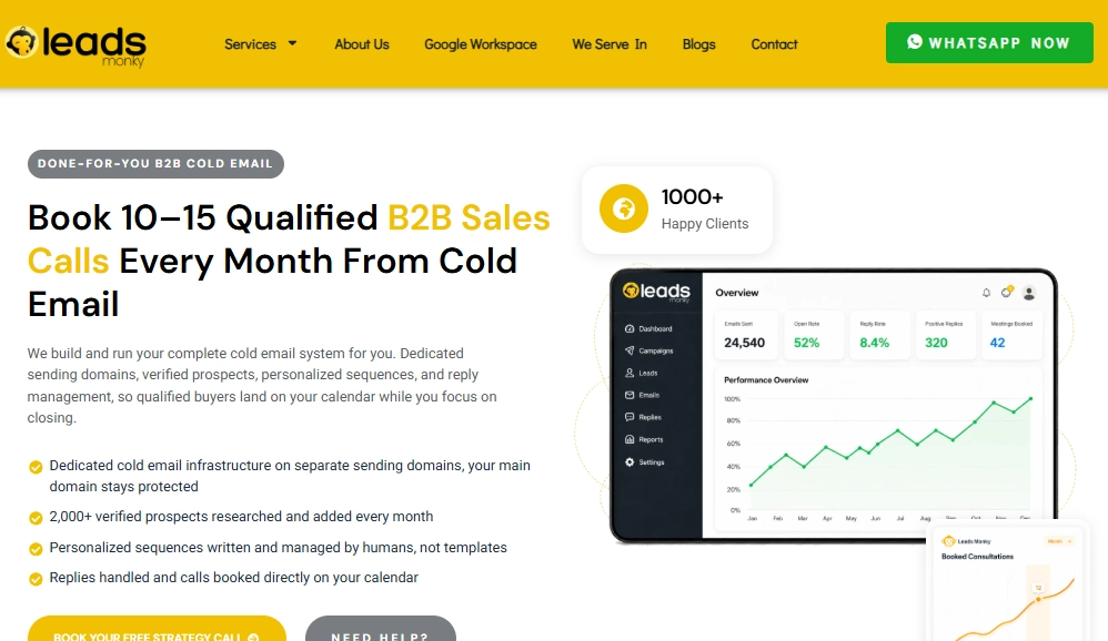 Leads Monky Cold Email Services