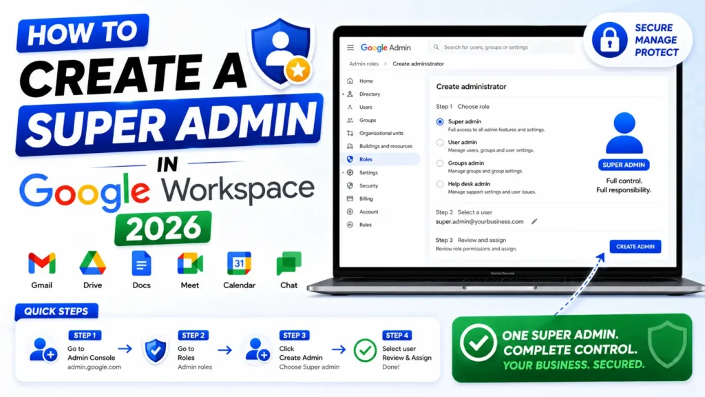 How to Create a Super Admin in Google Workspace 2026
