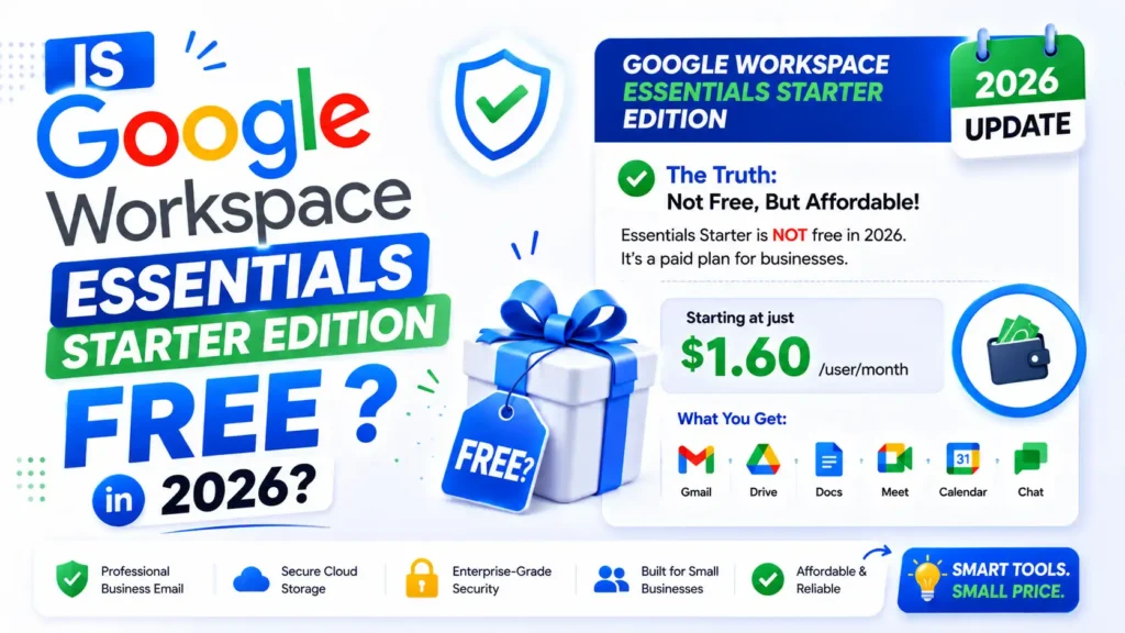 Is Google Workspace Essentials Starter Edition Free in 2026