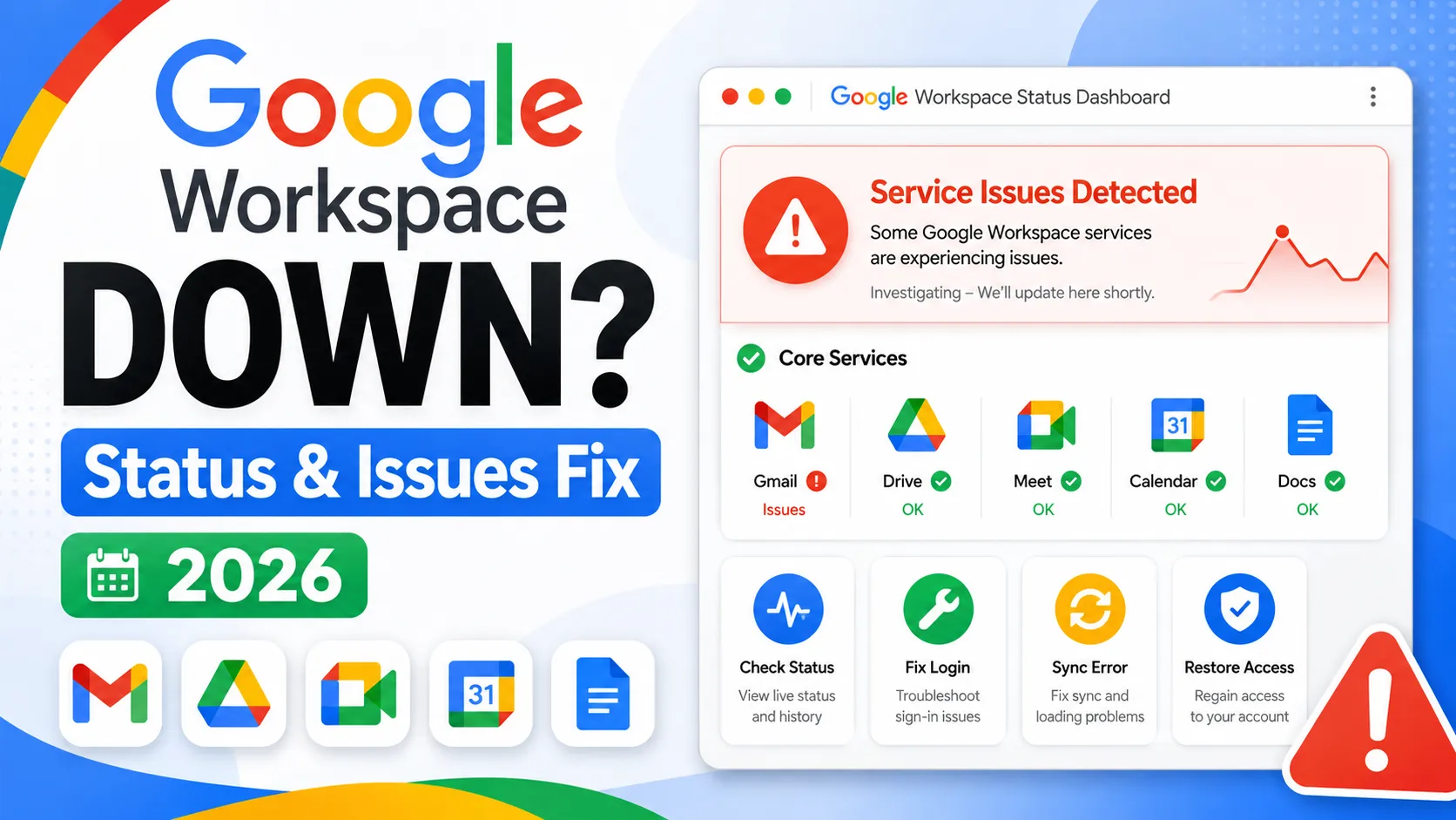 Google Workspace Down? | Status & Issues Fix 2026