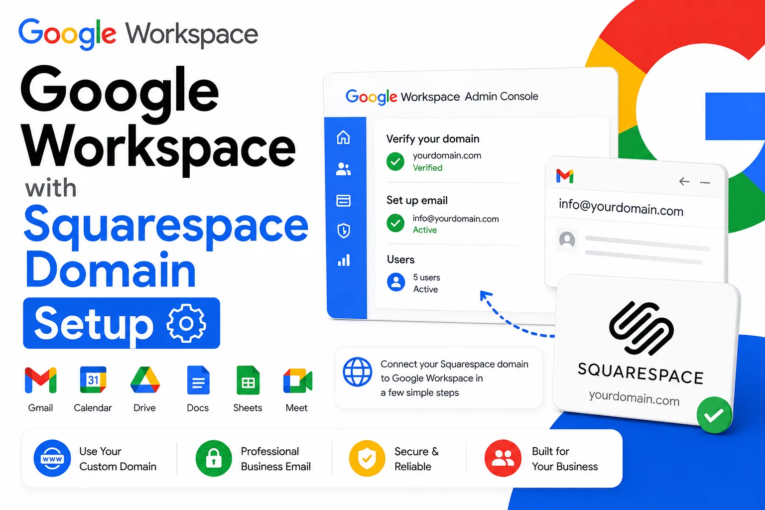 Google Workspace with Squarespace Domain Setup